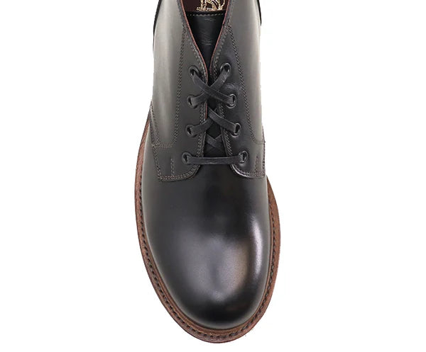 JOHN LOFGREN - The Steadfast Chukka Boots in French Calfskin Black-6